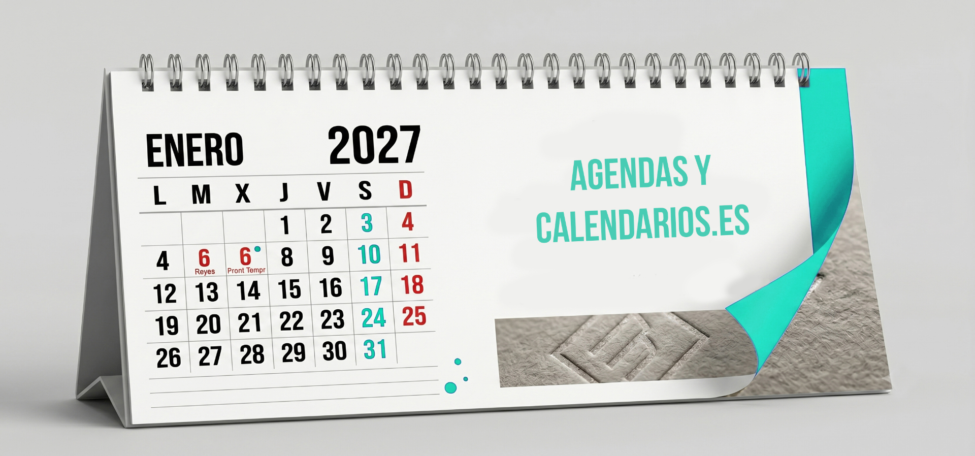 Calendario mesa compacto 2027