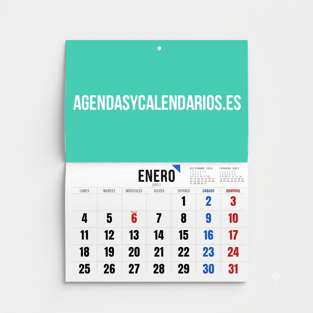 Calendario pared revista A4 2027
