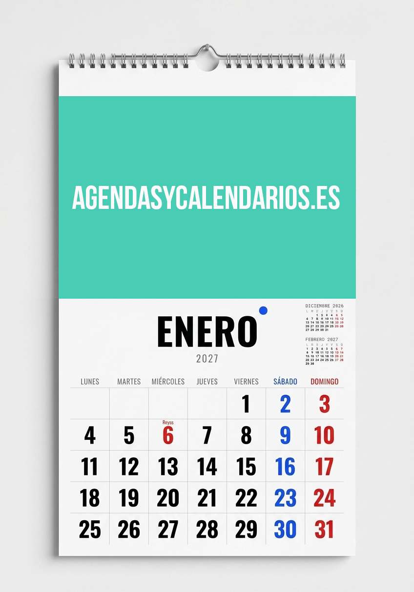 Calendario pared espiral 2027